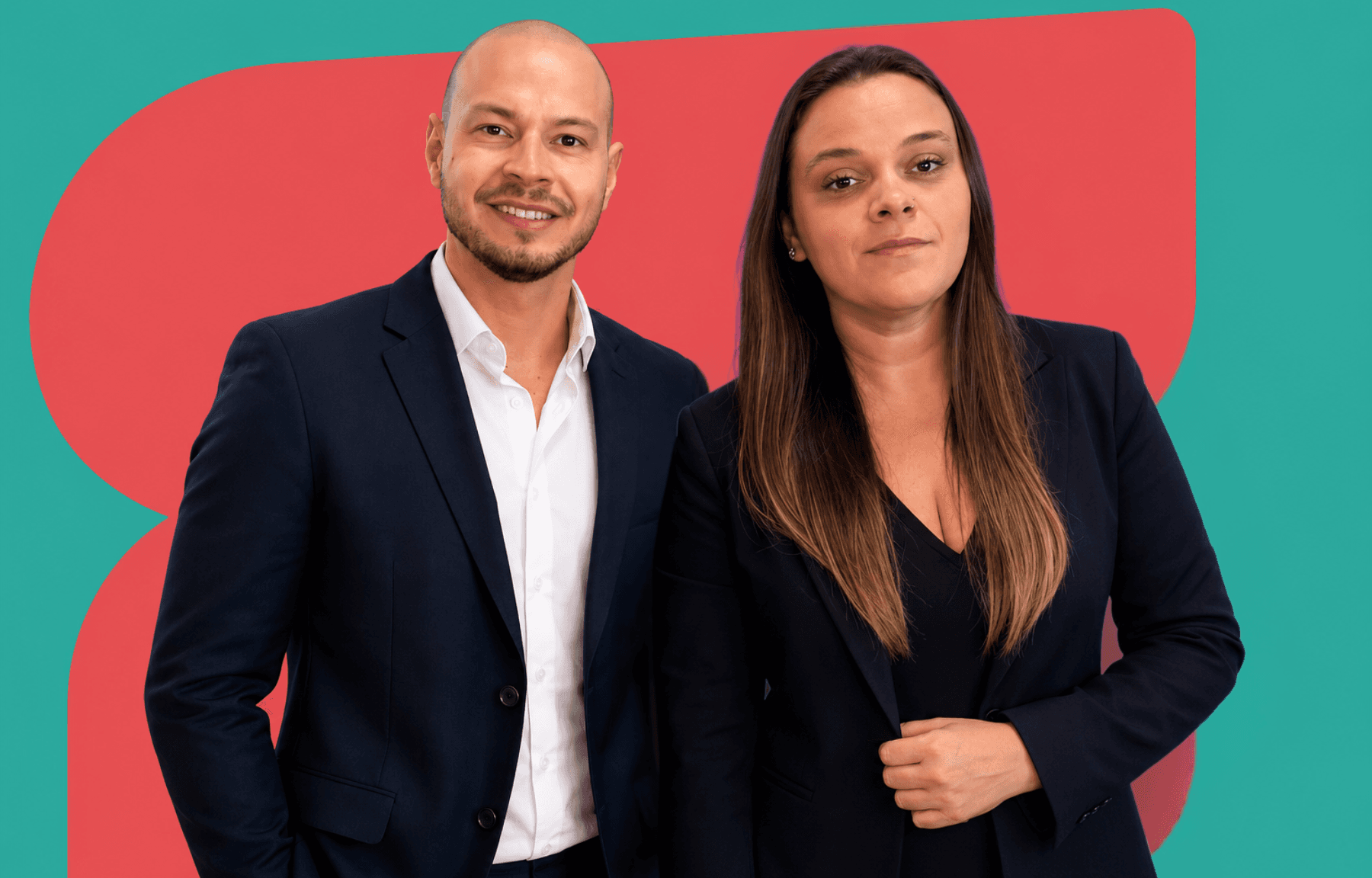Fernando e Angélica, diretores da Parliamo! Escola de Idiomas